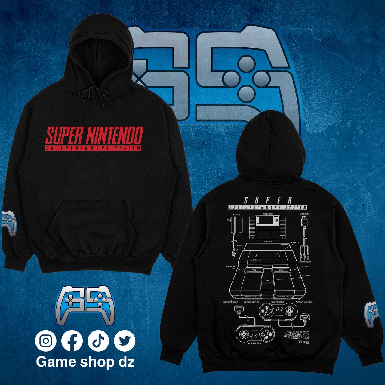 SWEAT-SHIRT SUPER NINTENDO