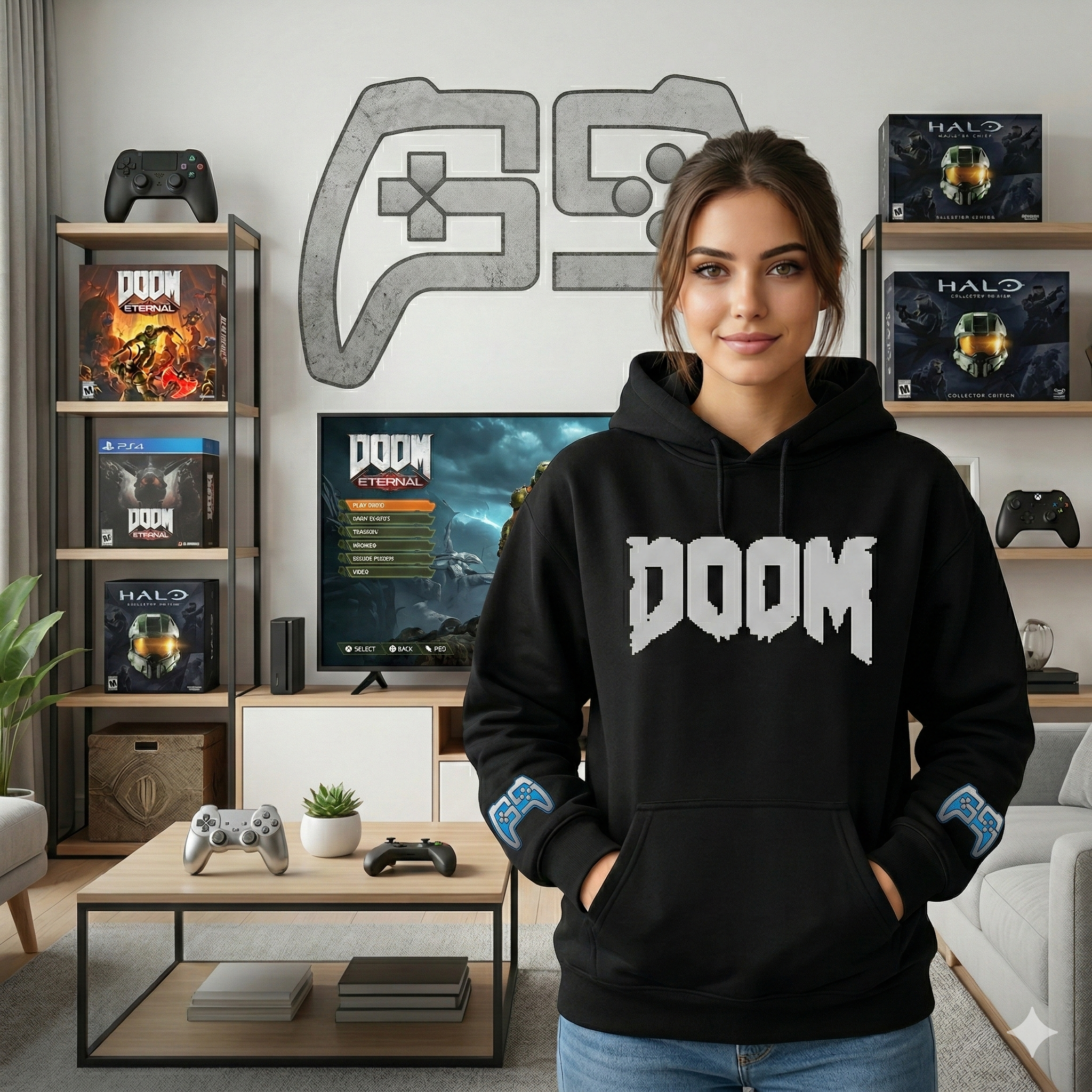 SWEAT-SHIRT DOOM | NOIR