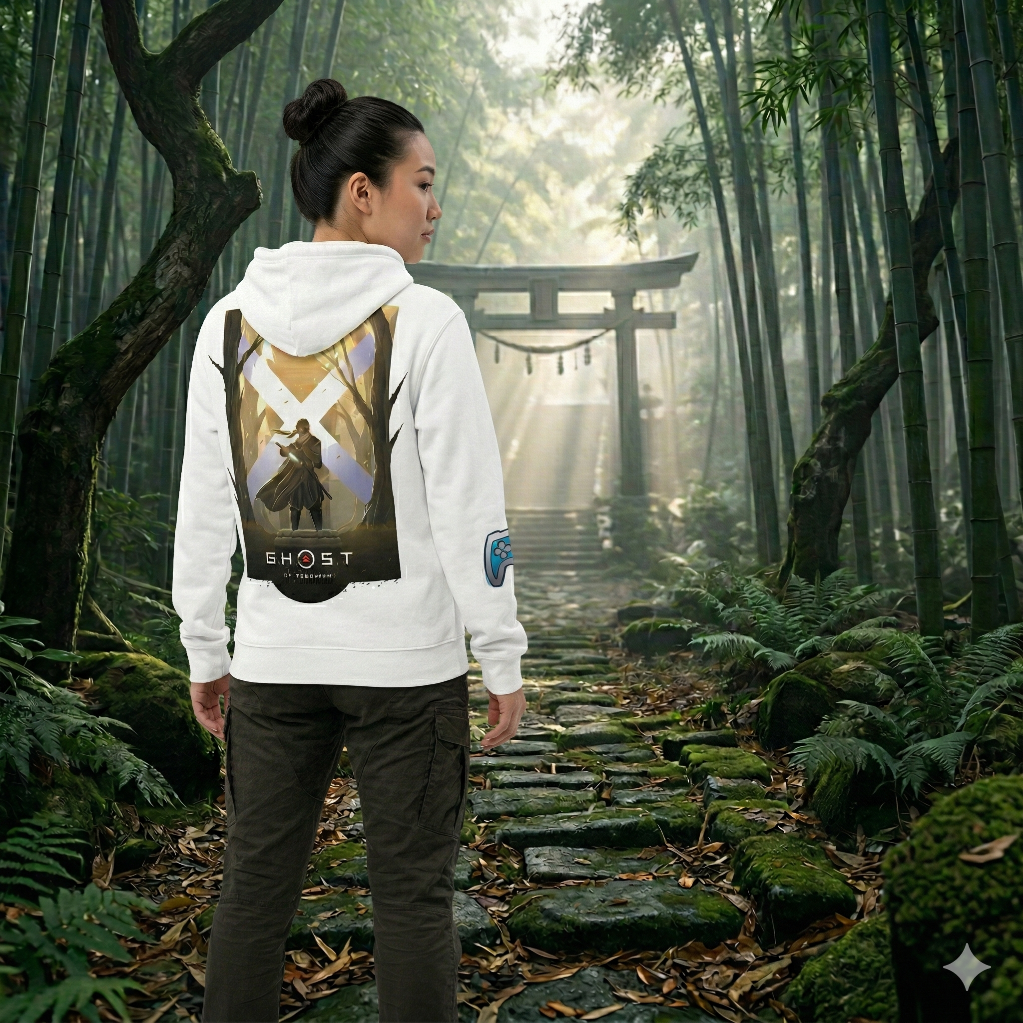 SWEAT-SHIRT GHOST OF TSUSHIMA | BLANC