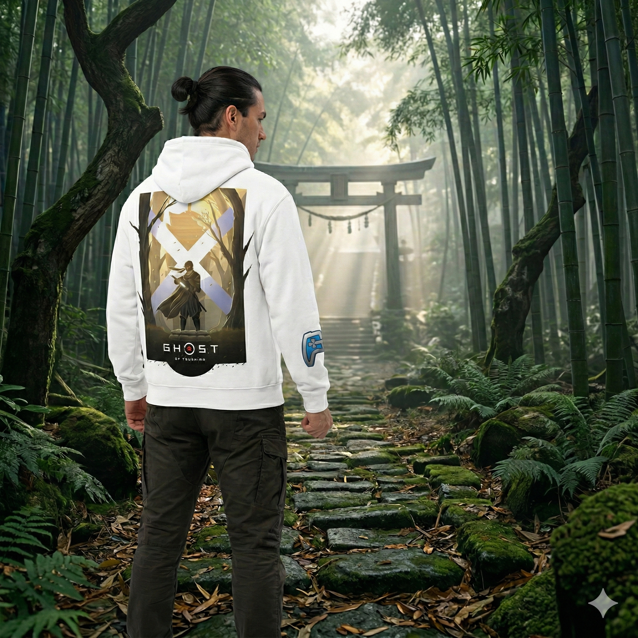 SWEAT-SHIRT GHOST OF TSUSHIMA | BLANC