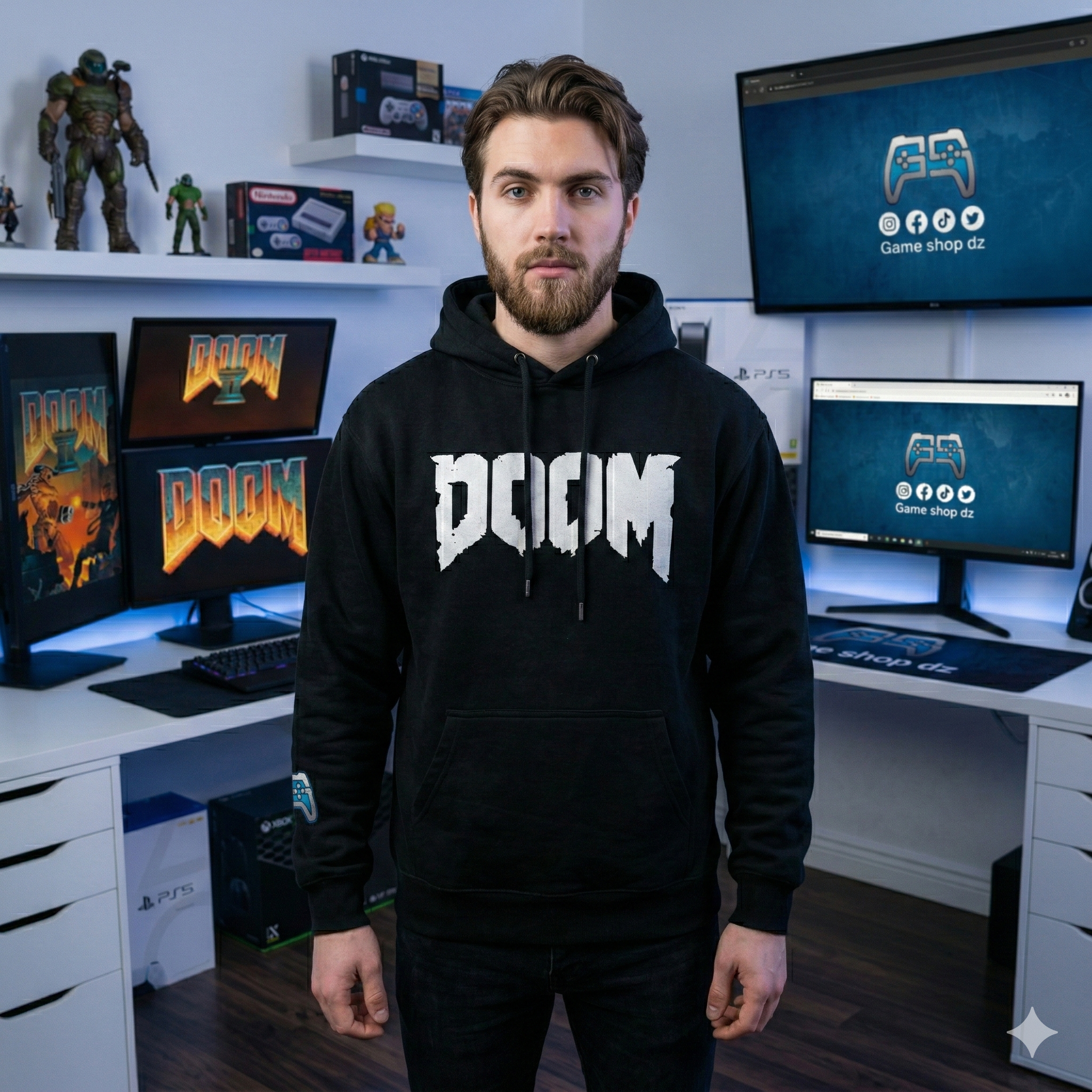 SWEAT-SHIRT DOOM | NOIR