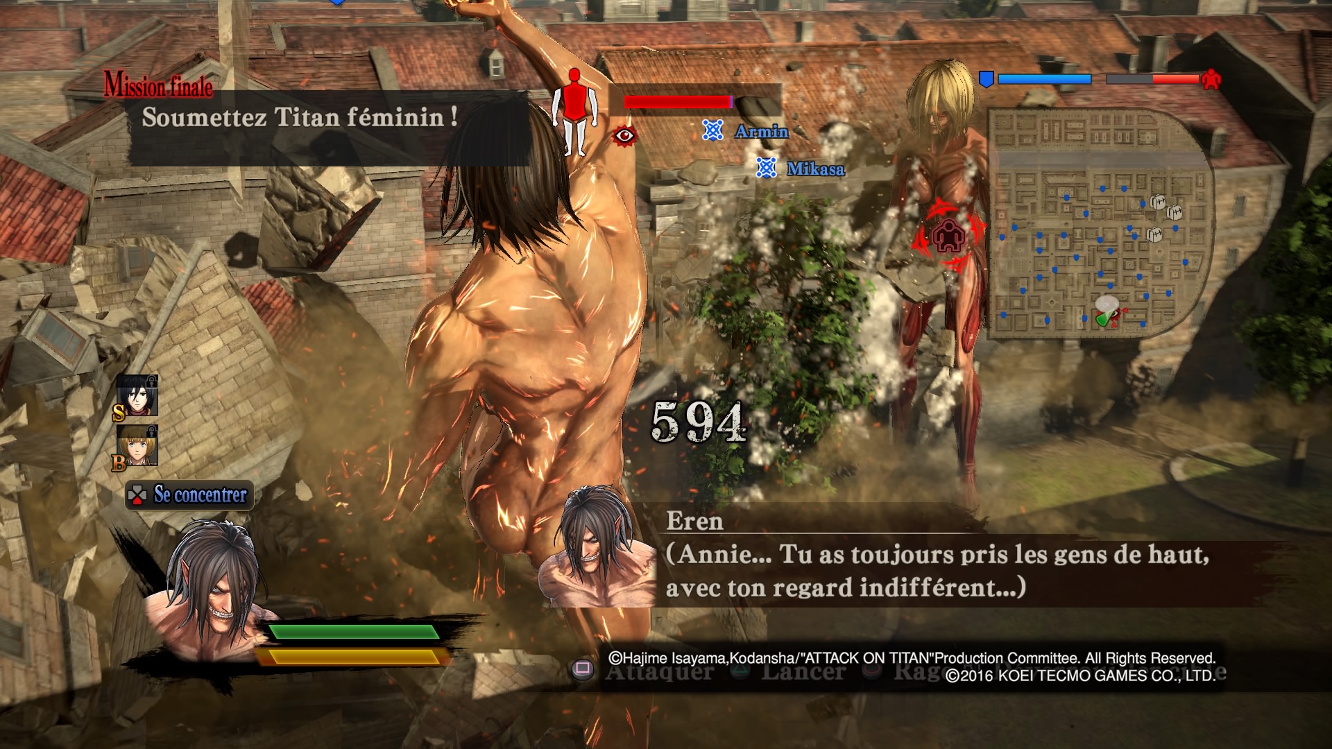 ATTACK ON TITANS : WINGS OF FREEDOM | PS4 | OCCASION