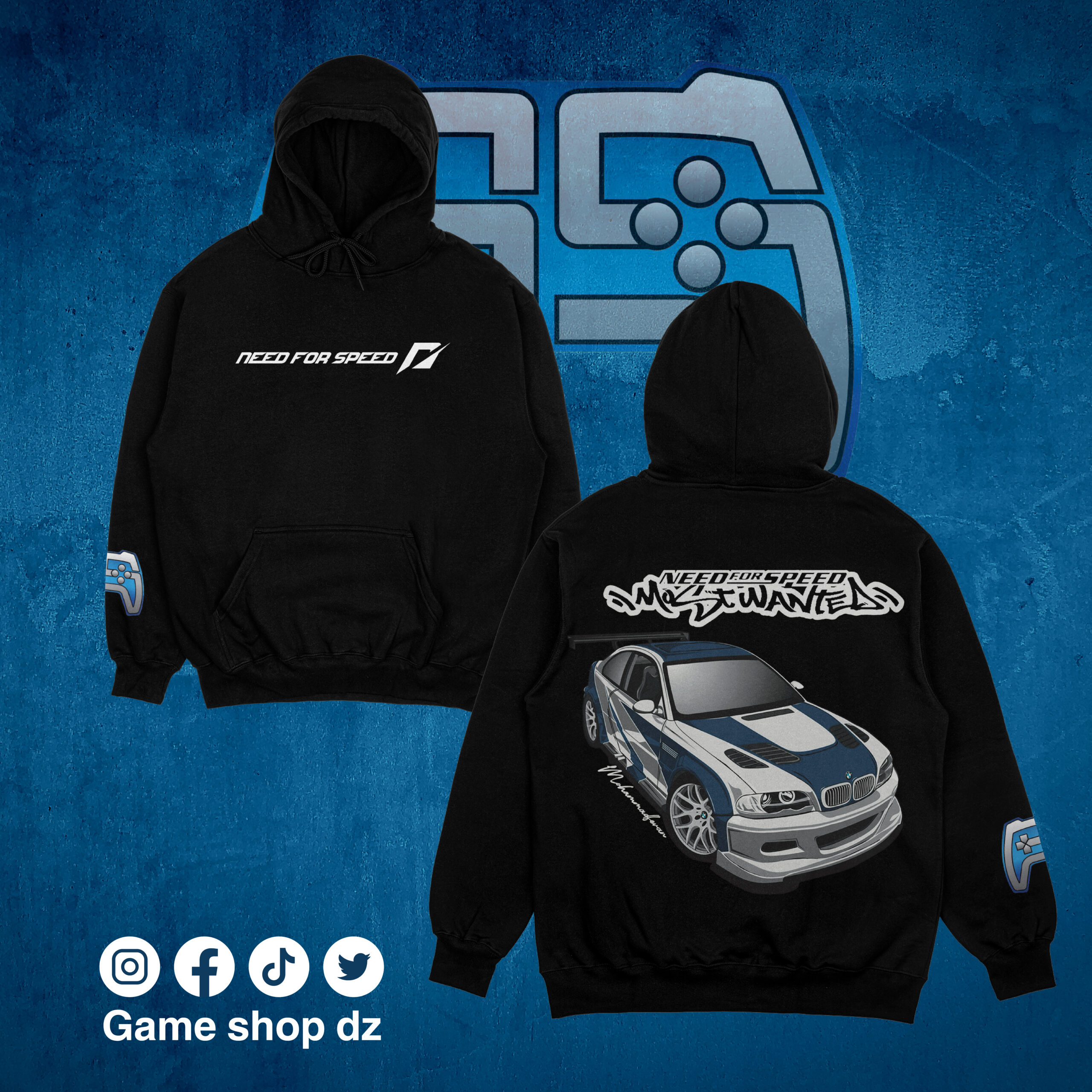 SWEAT-SHIRT NEED FOR SPEED MOST WANTED  | NOIR