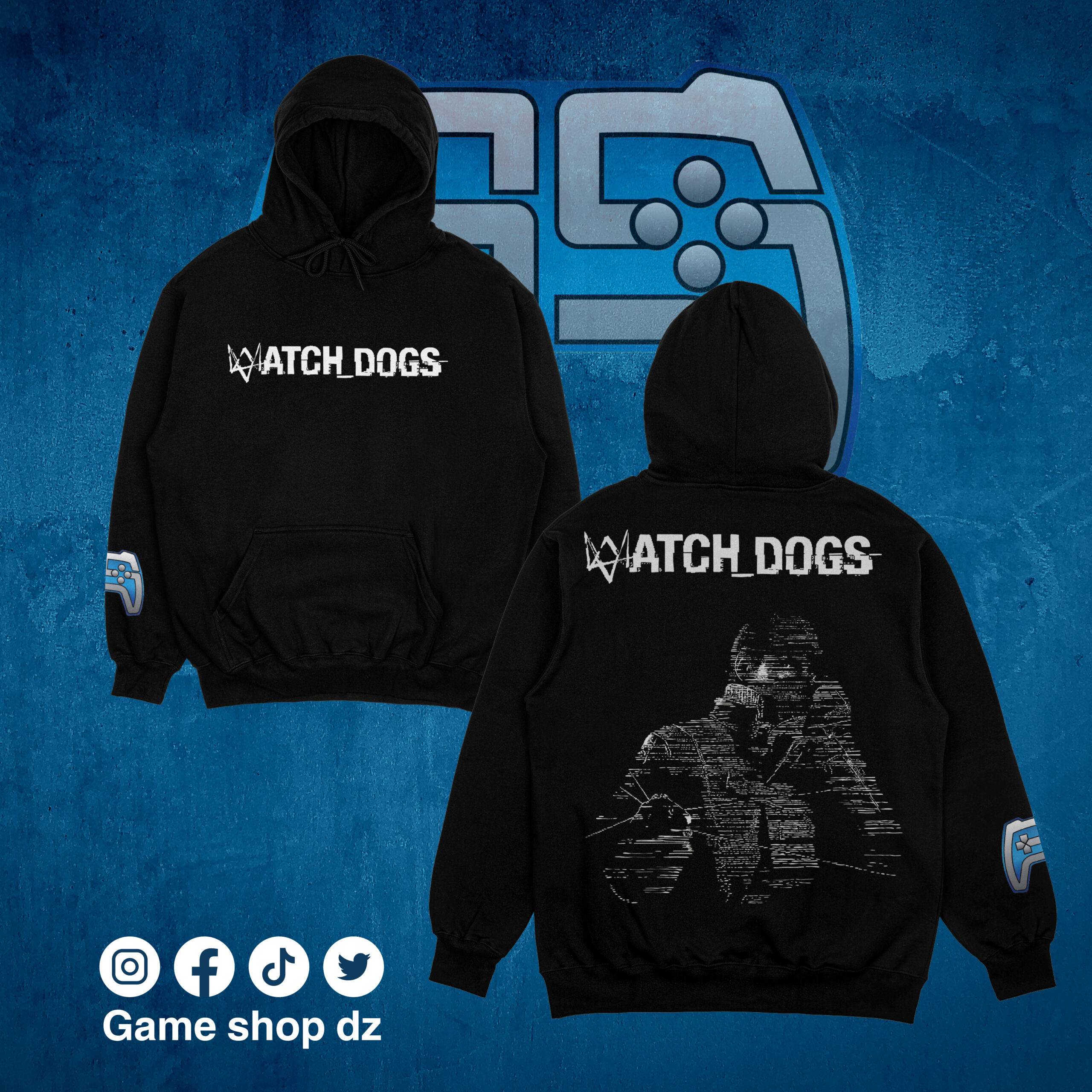 SWEAT-SHIRT WATCH DOGS | NOIR