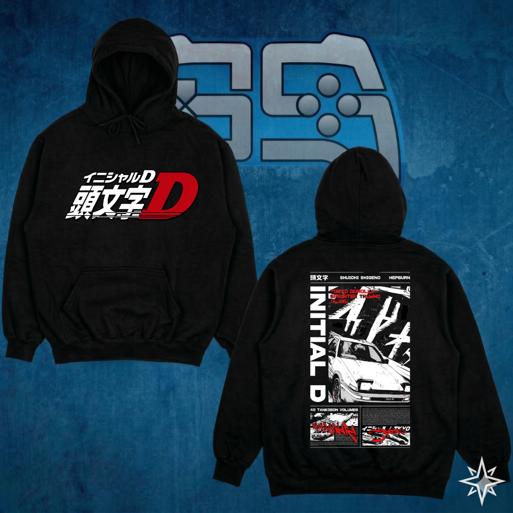 SWEAT-SHIRT INITIAL D | NOIR