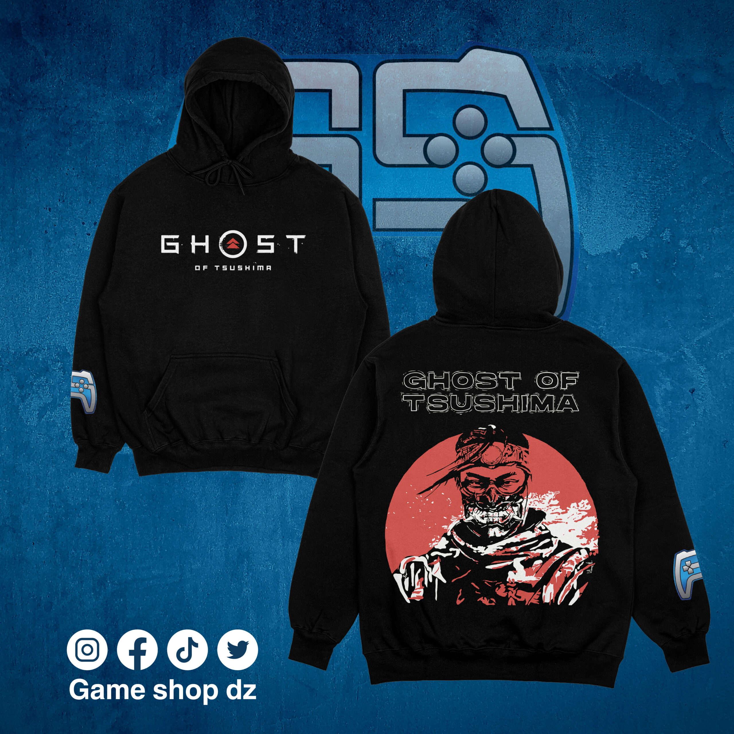 SWEAT-SHIRT GHOST OF TSUSHIMA | NOIR