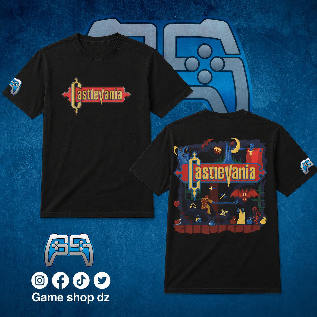 T SHIRT CASTLEVANIA | NOIR