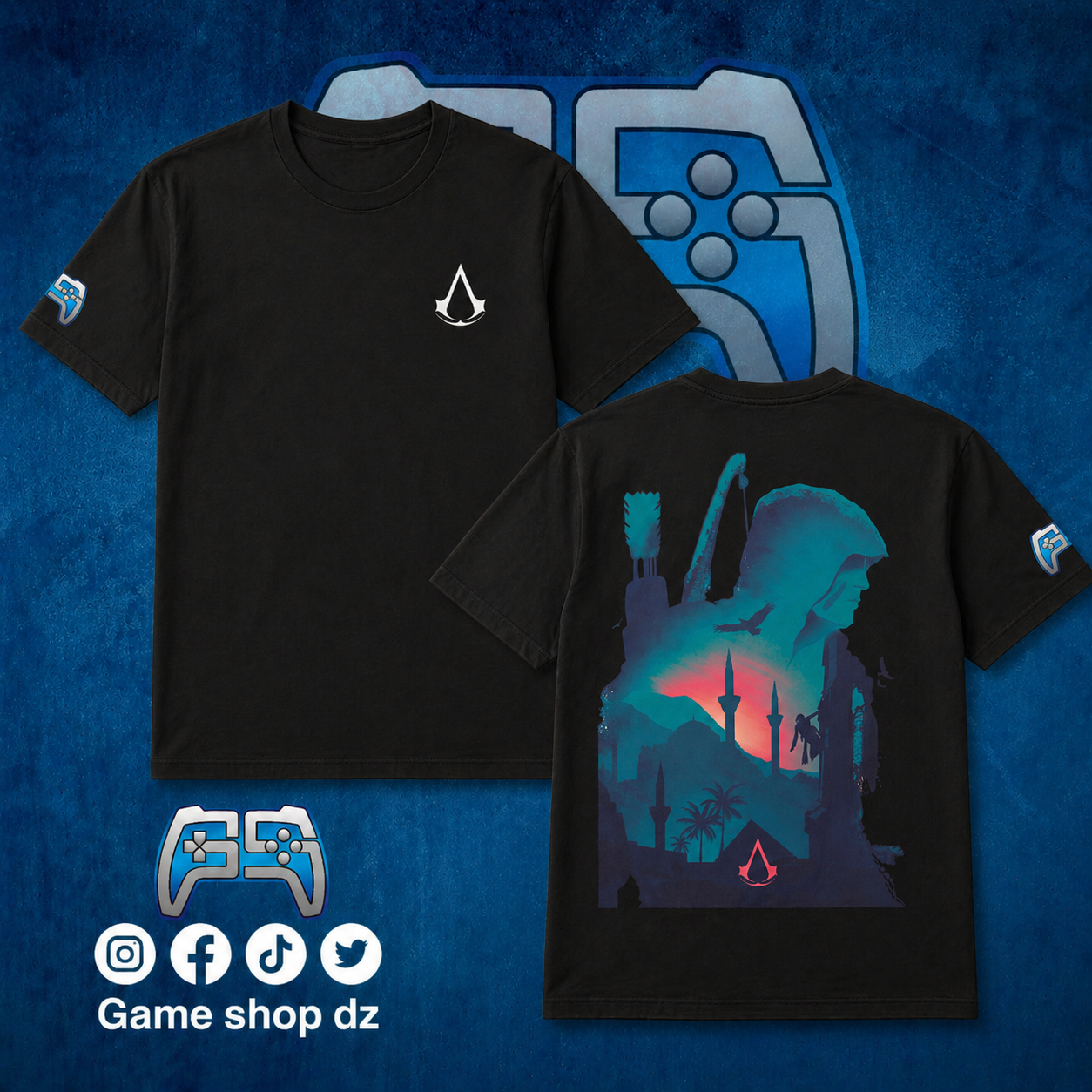 T SHIRT ASSASSINS CREED | NOIR