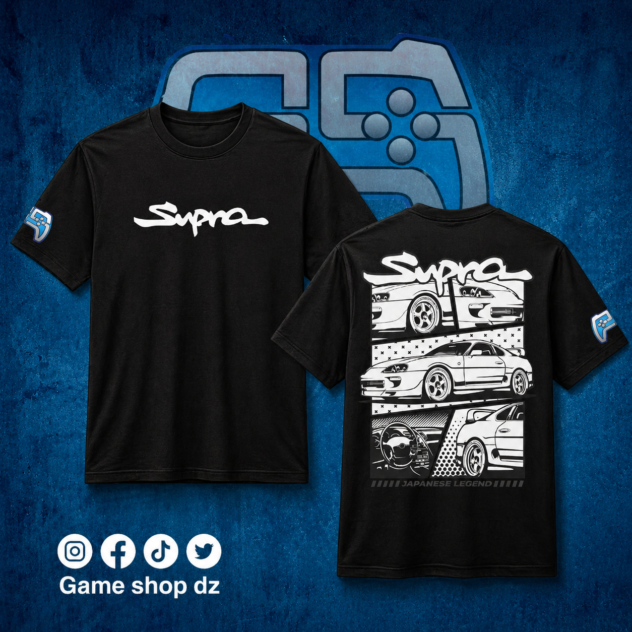 T SHIRT SUPRA | NOIR