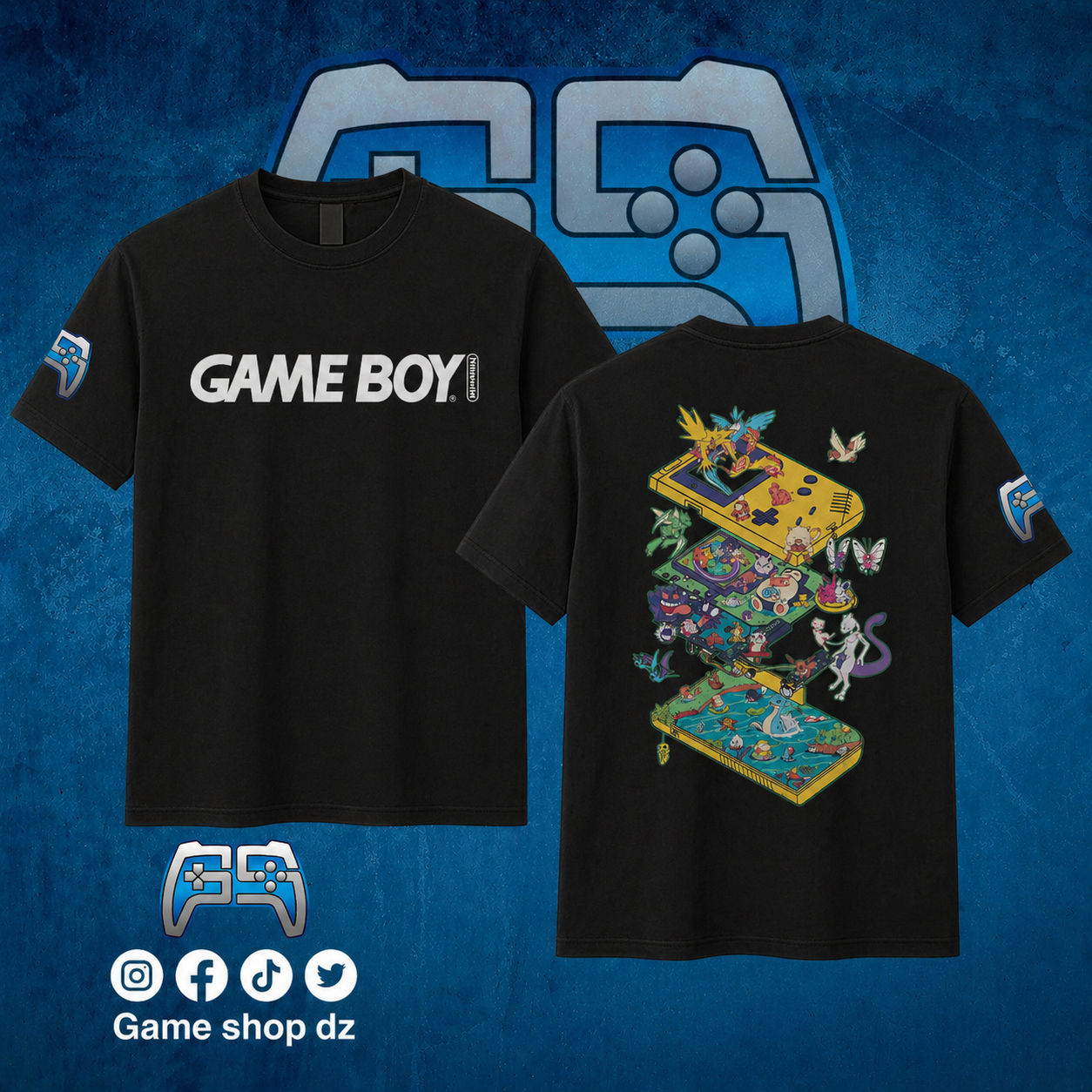 T SHIRT GAME BOY | NOIR