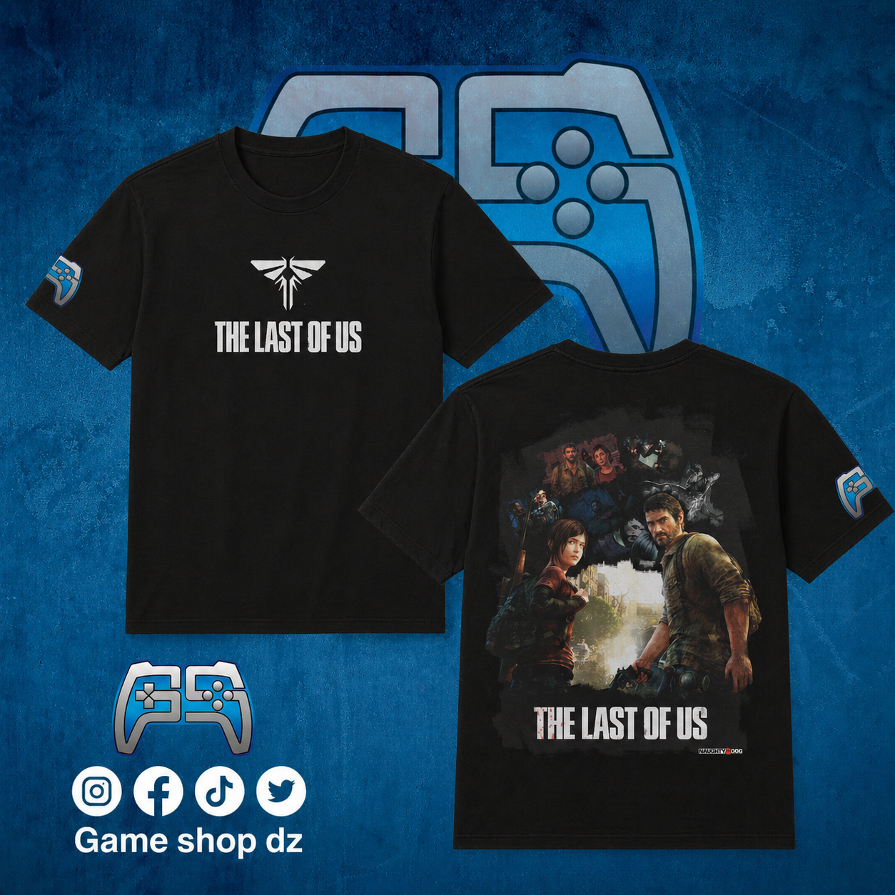 T SHIRT THE LAST OF US | NOIR