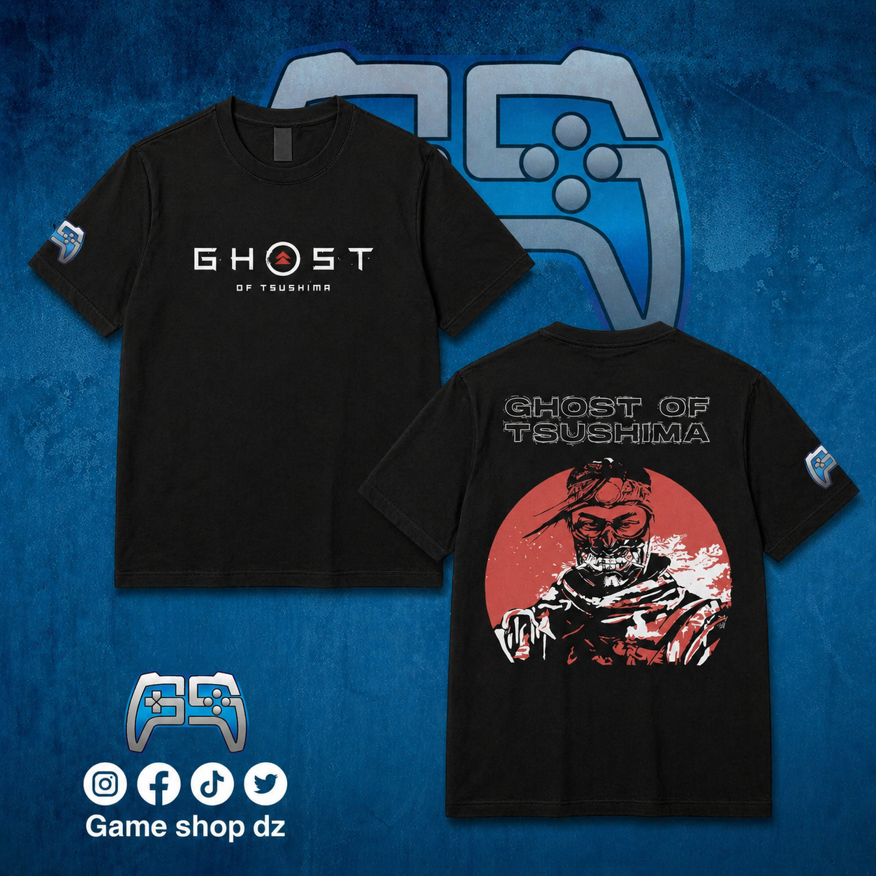 T SHIRT GHOST OF TSUSHIMA | NOIR