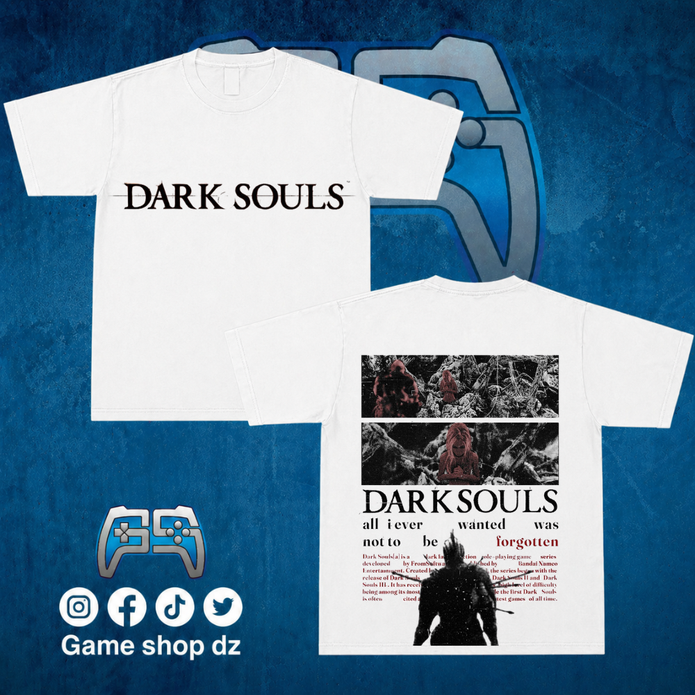 T SHIRT DARK SOULS | BLANC