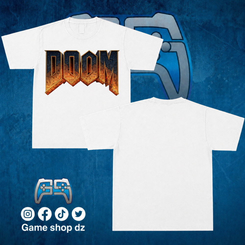 T SHIRT DOOM | BLANC