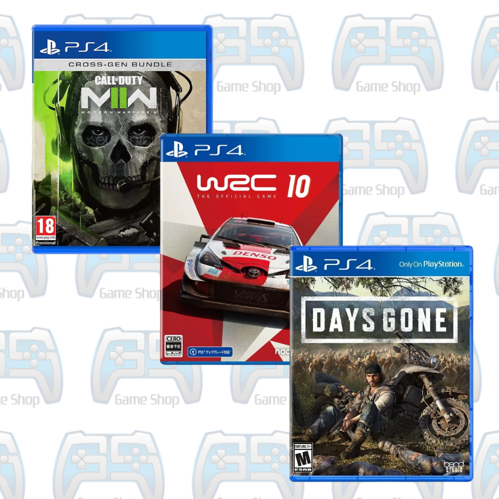 PACK TRIO ADRENALINE PS4 : CALL OF DUTY: WWII + DAYS GONE + WRC 10 FIA WORLD RALLY CHAMPIONSHIP | OCCASION