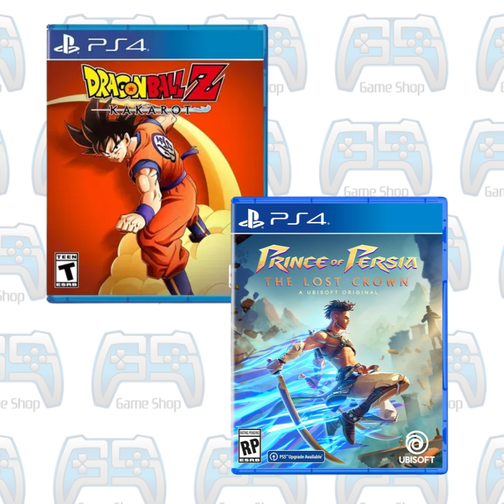PACK DUO MYTHES & HÉROS PS4 : DRAGON BALL Z: KAKAROT + PRINCE OF PERSIA: THE LOST CROWN | OCCASION