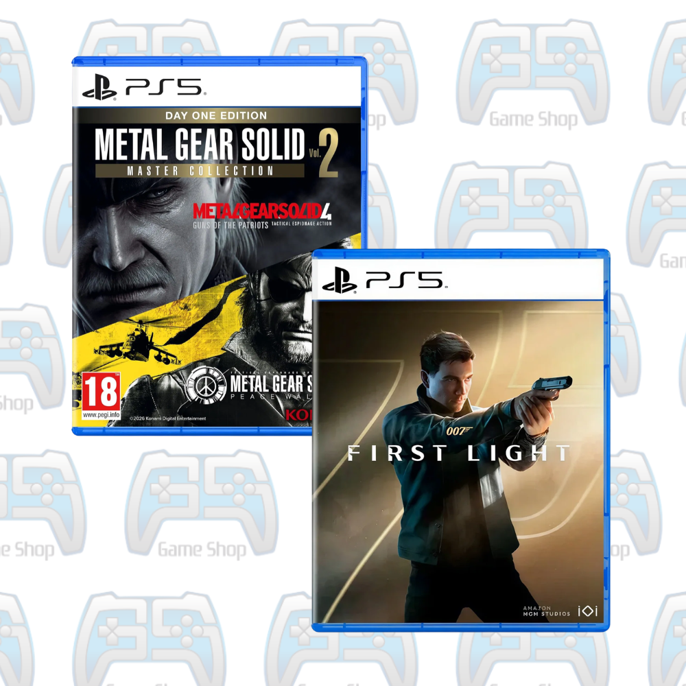 PACK ESPIONNAGE D'ÉLITE & TACTIQUES MILITAIRES SECRÈTES : 007 FIRST LIGHT + METAL GEAR SOLID MASTER COLLECTION VOL. 2 | PS5