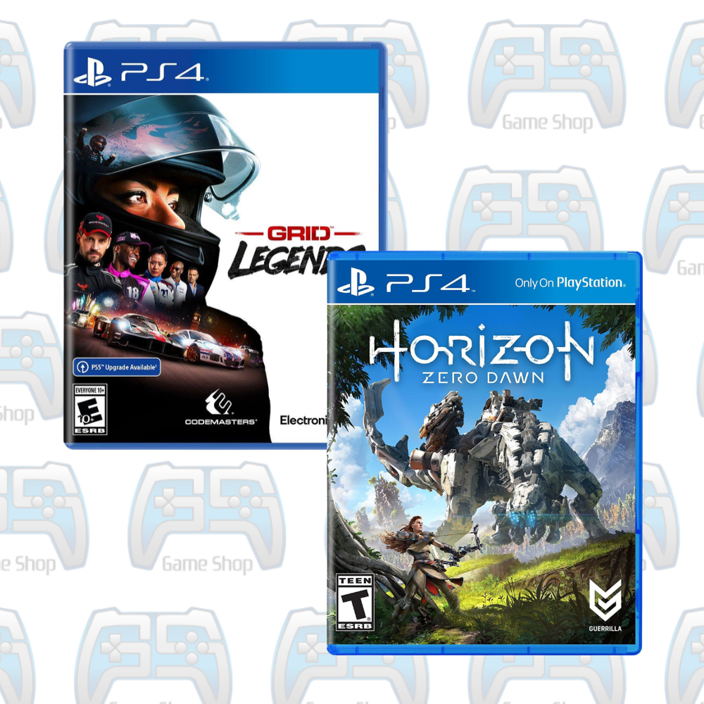 PACK DUO AVENTURE & COURSE PS4 : HORIZON ZERO DAWN + GRID LEGENDS | OCCASION